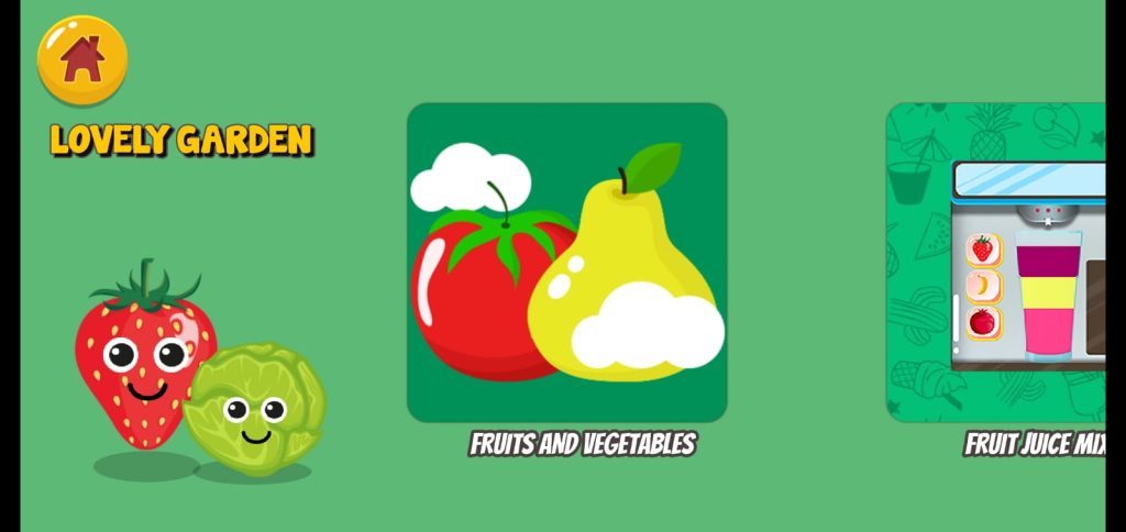 لعبة الحدائق الرائعة على تطبيق Syrup Preschool Learning Games