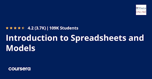 دورة Introduction to Spreadsheets and Models