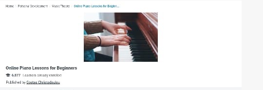 دورة Online Piano Lessons for Beginners لتعلم عزف البيانو