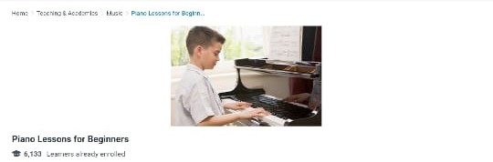دورة Piano Lessons for Beginners