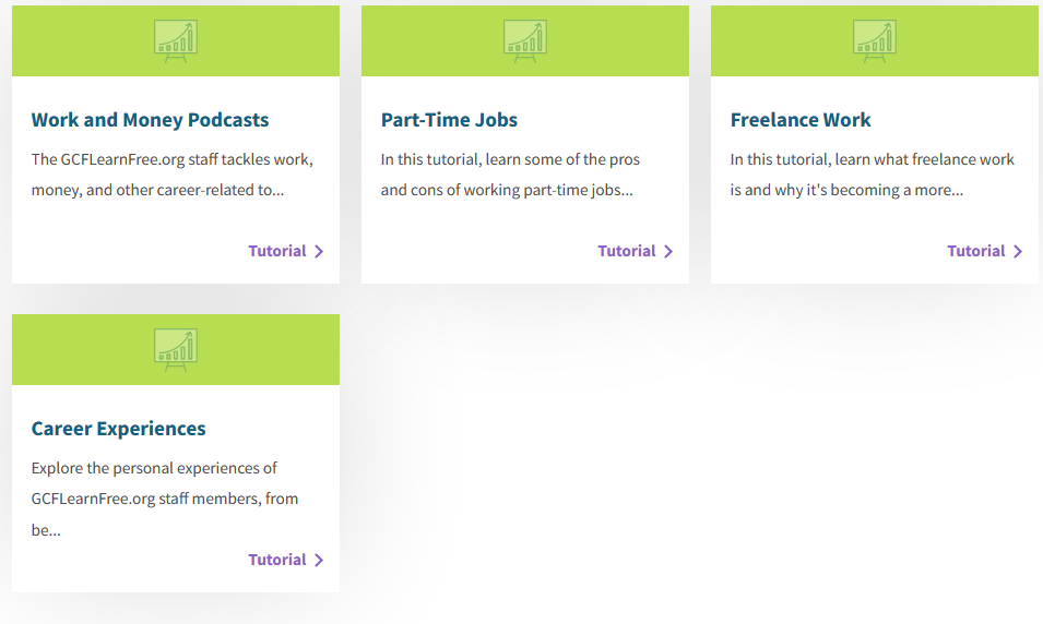 تخصص work life من موقع gcfglobal