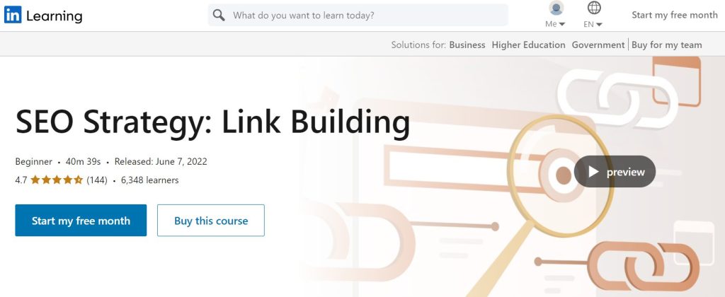 دورة SEO Strategy: Link Building 