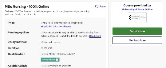 دورة MSc Nursing - 100% Online