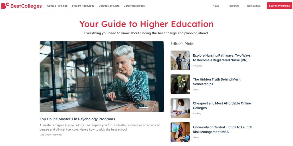 موقع Best Colleges