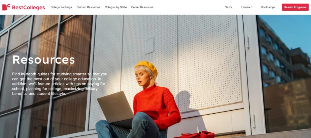 موارد الطلاب على موقع Best Colleges