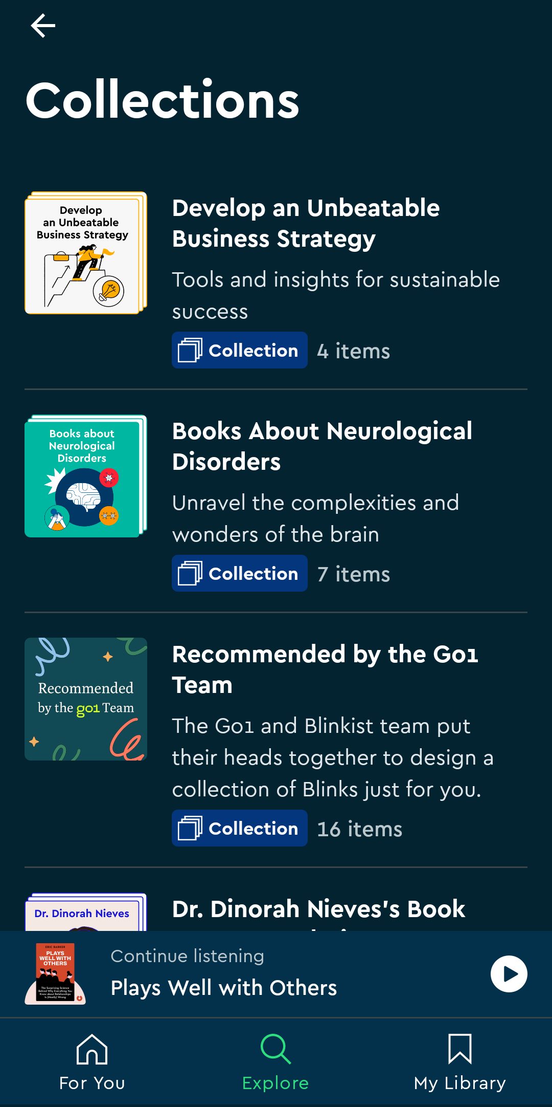 تبويب المجموعات الخاص بك