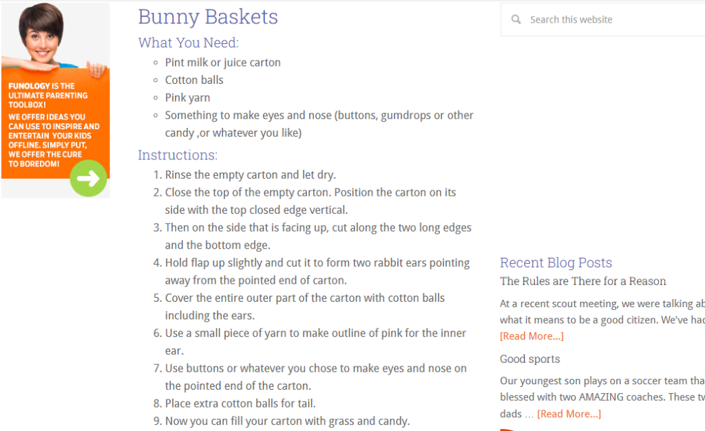 قسم كرافت من موقع funology