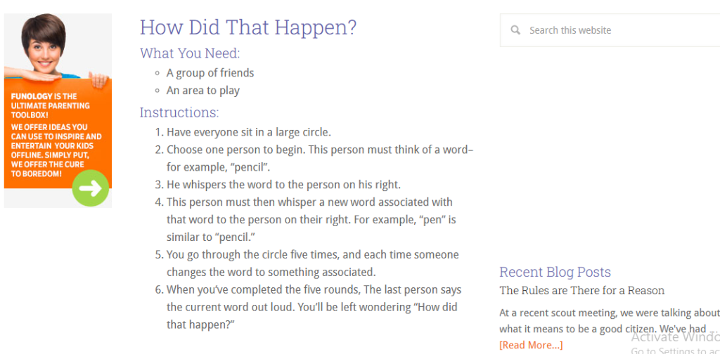 قسم games من موقع funology