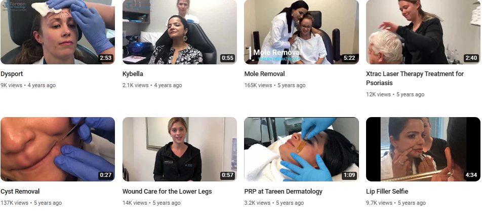 قناة Tareen Dermatology لتعليم طب الجلدية