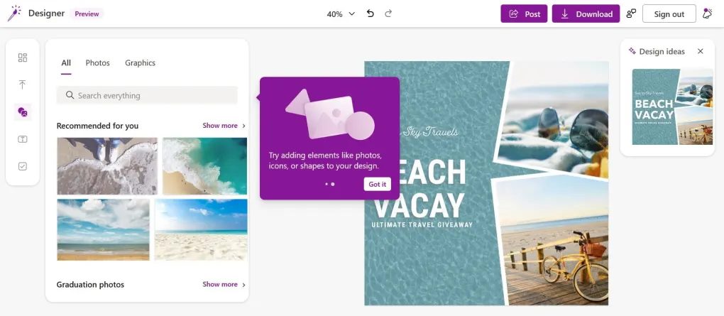 تحميل تطبيق Microsoft Designer