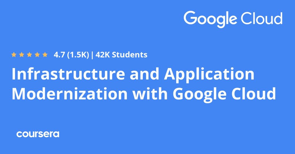 دورة Infrastructure and Application Modernization with Google Cloud