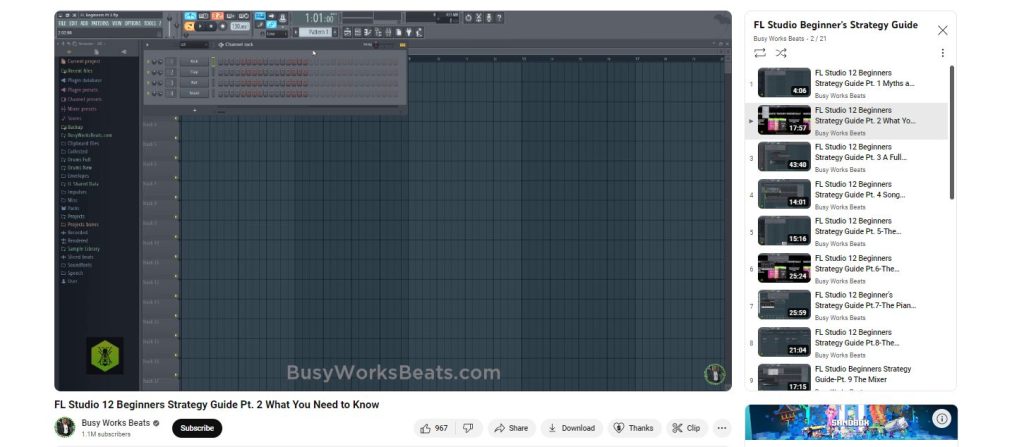 دورة FL Studio Beginner's Strategy Guide 