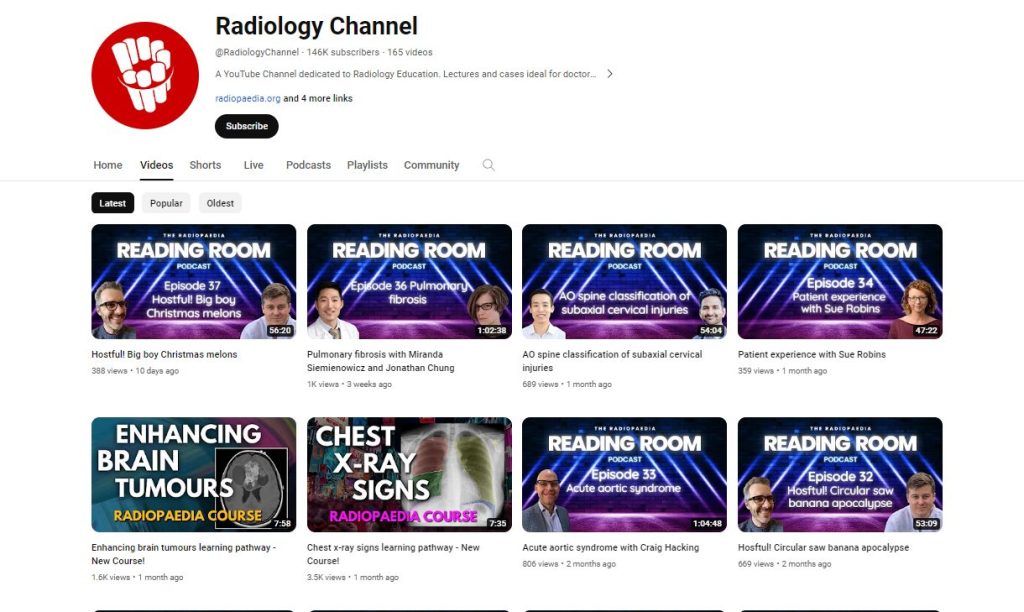قناة Radiology Channel