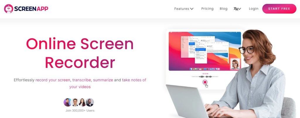 موقع screenapp من مواقع تسجيل الشاشة