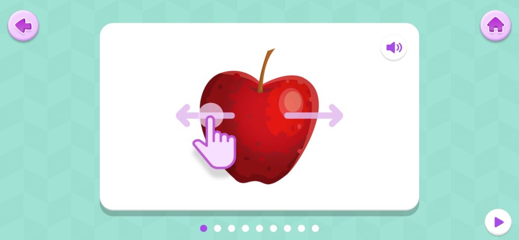 فلاش كارد لتعليم أصوات a b c من تطبيق bricks phonics