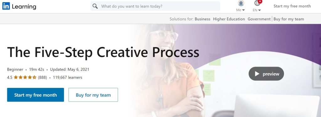 دورة The Five-Step Creative Process