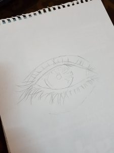 رسم الجفن العليا من خطوات تعلم الرسم