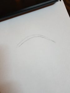 تعليم رسم قوس العين من قنوات تعلم الرسم على التلجرام
