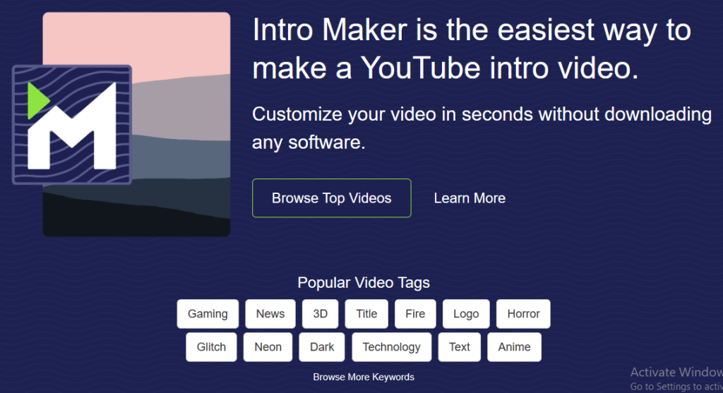 موقع Intro Maker لعمل مقدمات الفيديو
