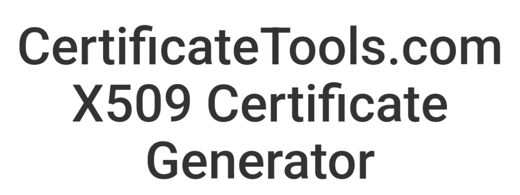 موقع certificatetools