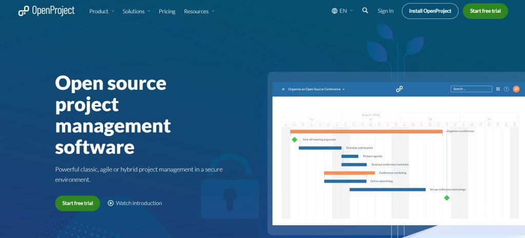 موقع openproject