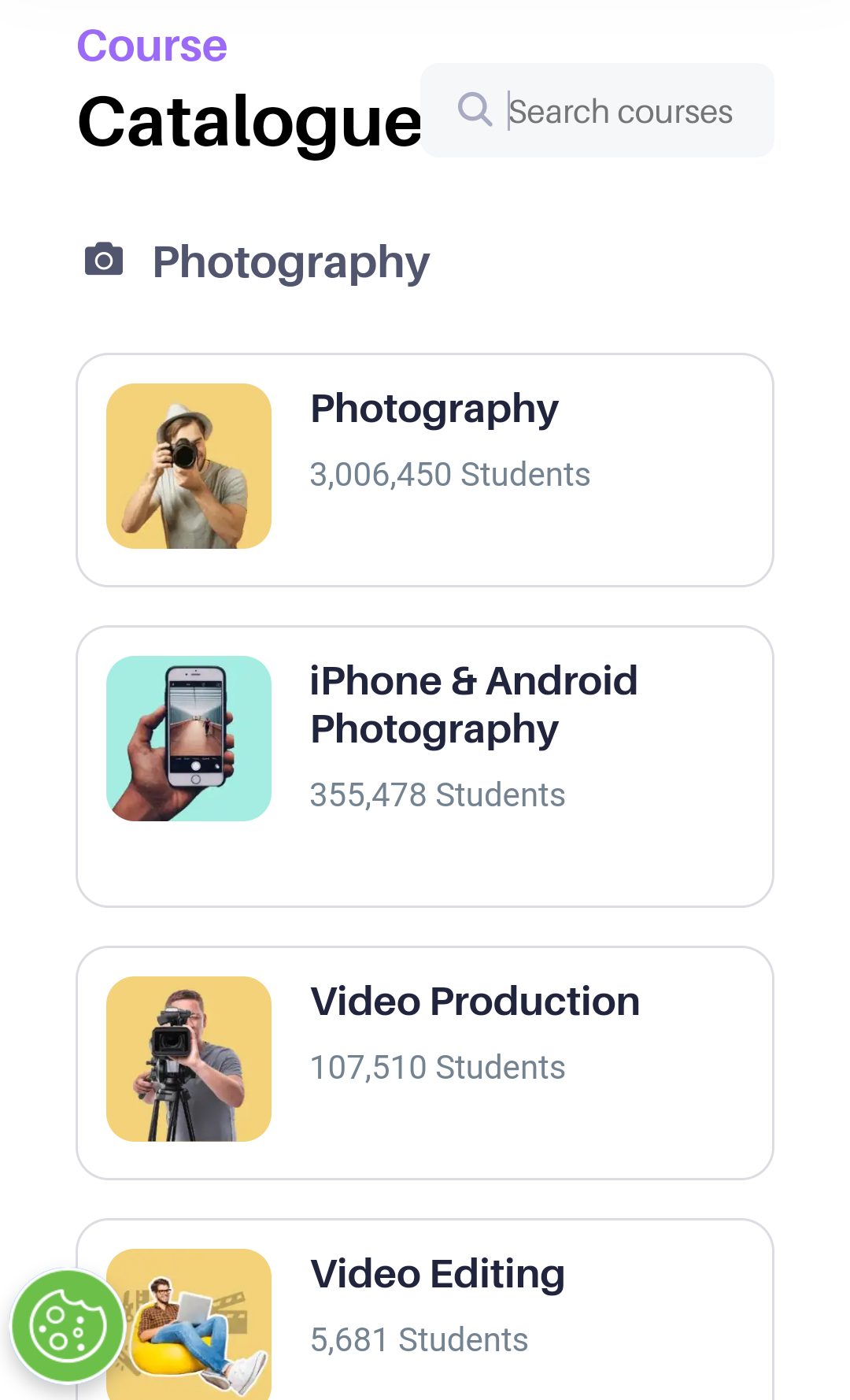 دورات عن التصوير