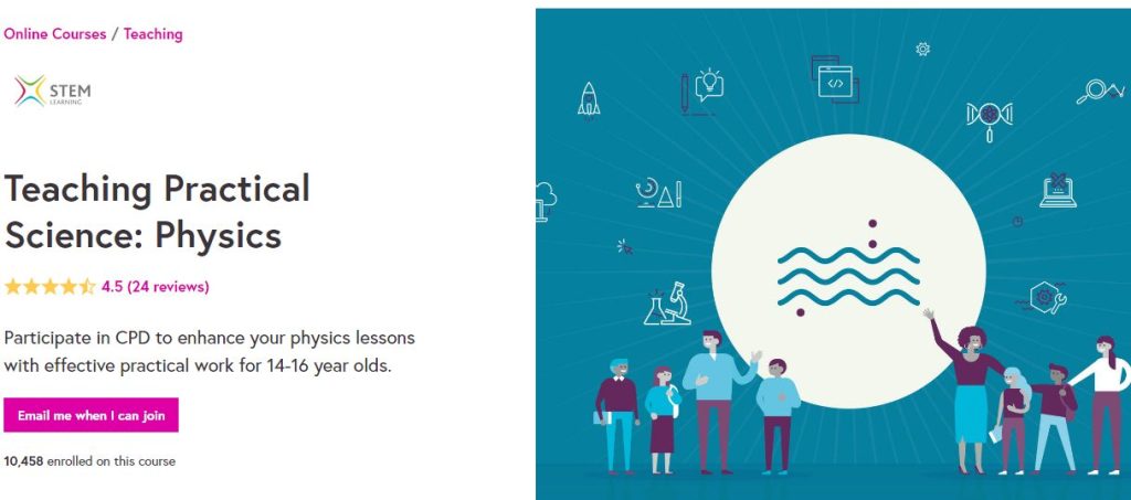 دورة Teaching Practical Science: Physics لتعليم كيفية تدريس العلوم