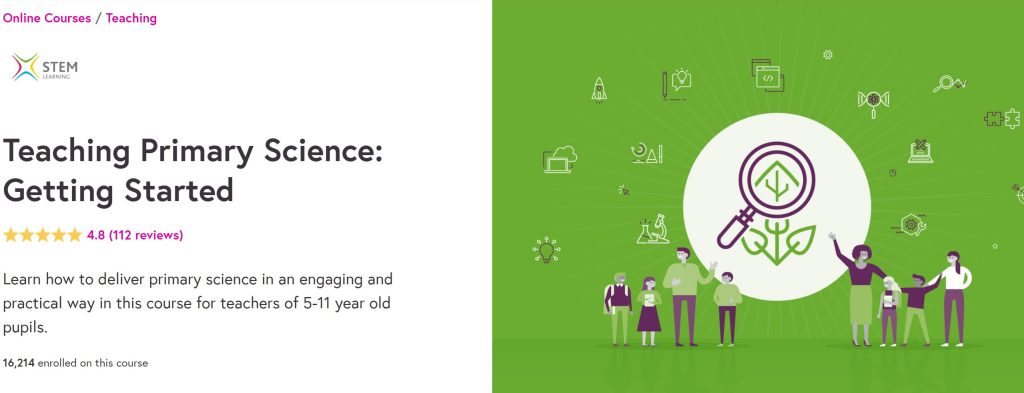 دورة teaching priamry science لتعليم كيفية تدريس العلوم من future learn