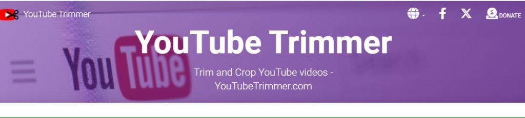 موقع youtubrtrimmer.com لقص ملفات الفيديو أون لاين