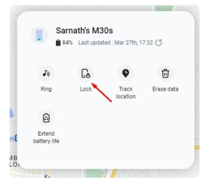 قفل Lock هاتفك السامسونج المسروق