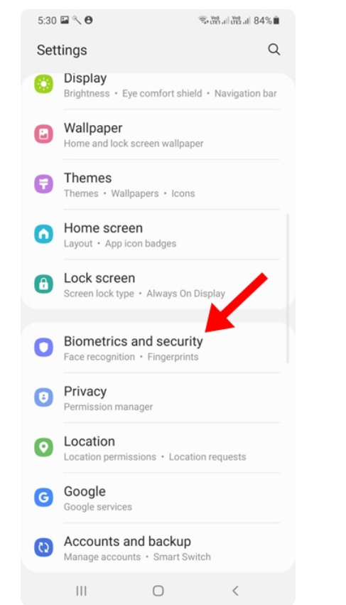 القياسات الحيوية والأمان