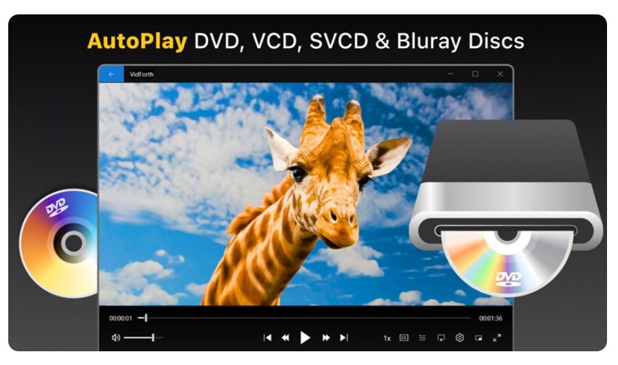 مشغل الفيديو VidForth DVD Player