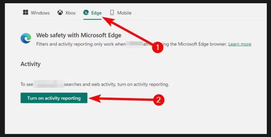 حظر مواقع الويب من خاصية الرقابة الأبوية
