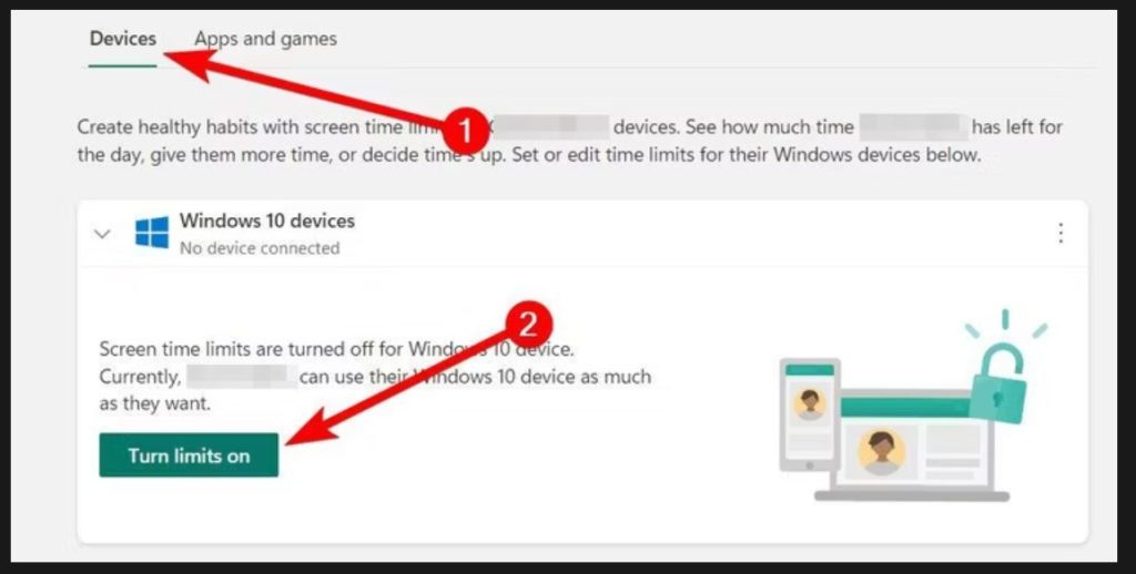 تحديد وقت الشاشات