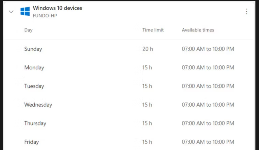 تحديد وقت الشاشات 2