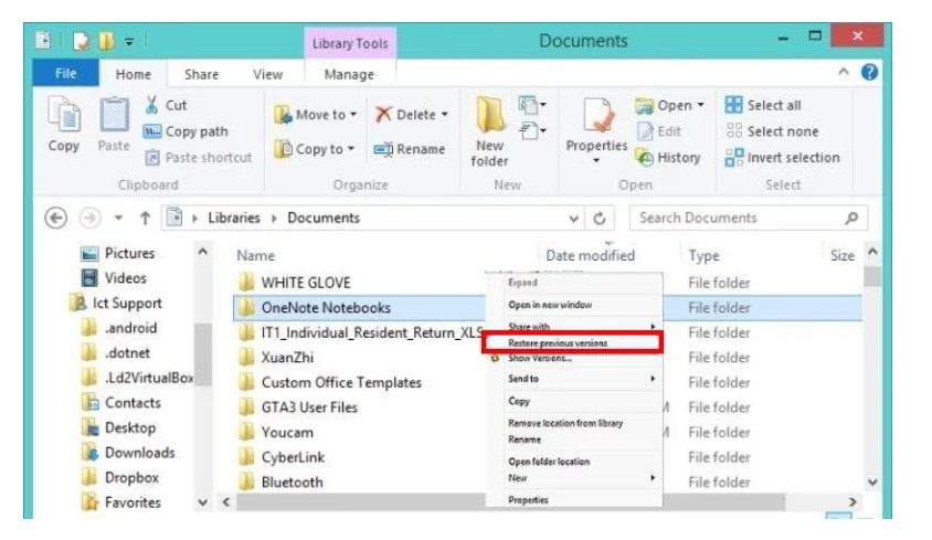 إعادة إصدارات الملفات السابقة