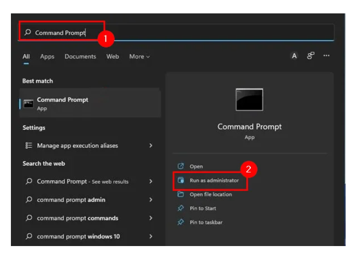 موجه الأوامر Command Prompt