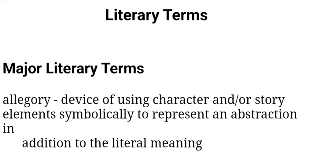 موقع Literary Terms للبحث عن المصطلحات الأدبية