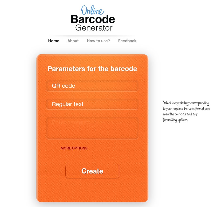 موقع اونلاين بار كود جينيريتور لصنع الرموز