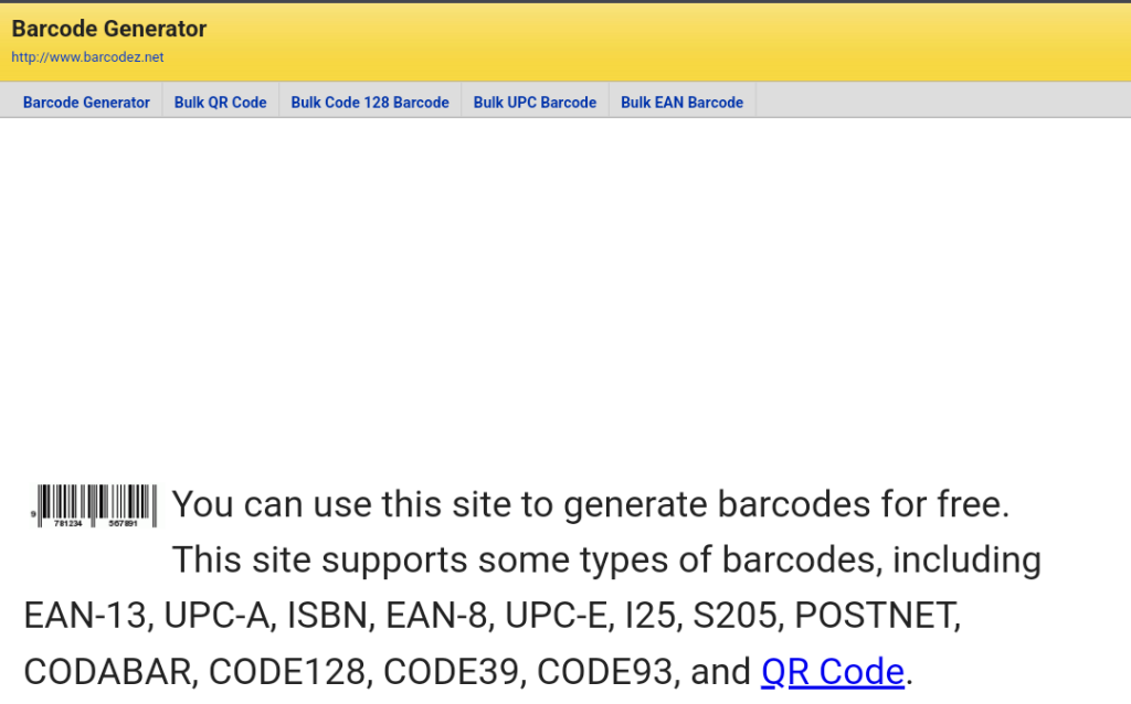 موقع باركود لصنع باركود اون لاين