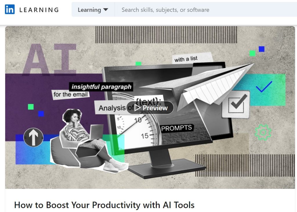 دورة How to Boost Your Productivity with AI Tools