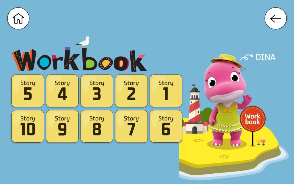 كتاب work book في المستوى الثاني من تطبيق Englishvil 