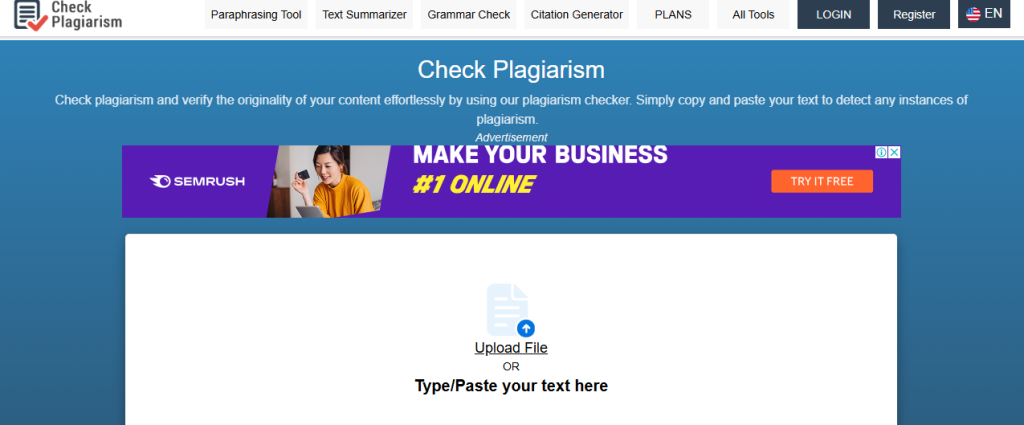 موقع Check Plagiarism